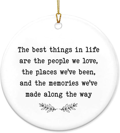 GEEMBI Christmas Inspirational Gifts for Women Men - Ceramic Christmas Ornaments 2025 for Xmas Decorations - Encouragement Thank You Employee Appreciation Gifts for Coworker Friends, Stocking Stuffers