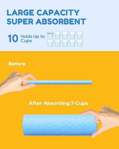 100 Count-30" x 36" XXL Puppy Pads, Extra Large Pee Pads for Dogs, Super Absorbent Disposable Dog Training Pads, Quick Drying, Leak-Proof, Ultra Thick Potty Pads for Dogs, Puppies, Doggie, Cats
