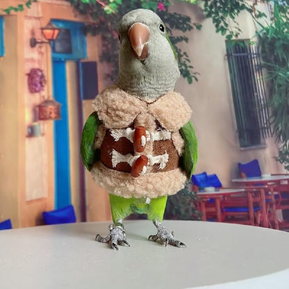 Bird Diaper Flight Suit Parrot Costume pet Animal Costume, Applicable to Birds and Parrots Warm Supplies. (S)