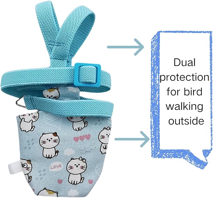 Adjustable Bird Diaper Harness Flight Suit Clothes with 80 Inch Flying Leash Rope for Parrots Conure Cockatiel (Green,2M)