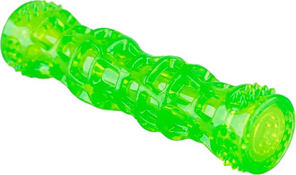 Hyper Pet DuraSqueaks Dog Toy Balls and Chews (Squeaky Dog Ball For Interactive Play – Floating Balls and Toys) - Medium Stick