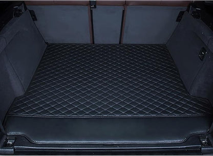 Trunk Liner Black, Rear Cargo Mat Custom Fit, All-Weather Trunk Replacement- Black/Black