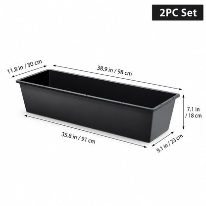 4-piece Dual-purpose Plastic Livestock Feed Trough Suitable For Daily Feeding Of Horses, Goats, Pigs And Other Animals Widely Adaptable To Home Backyards, Pastoral Fences, Livestock Sheds And Other