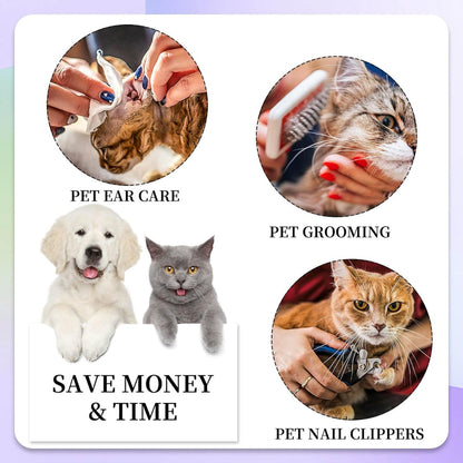 Cat Grooming Hammock Kit For Cats Dogs Up To 12 Lb, Hanging Harness And Sling For Nail Trimming, Includes Clippers Trimmer