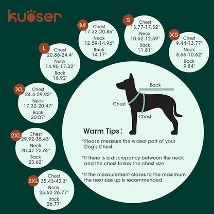 Kuoser Dog Winter Coat, Windproof Dog Fleece Jacket British Style Plaid Cold Weather Doggie Vest Coats, Reversible Cozy Warm Puppy Clothes Pet Apparel for Small Dogs XS
