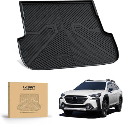 LASFIT Cargo Tray Liner for Subaru Outback 2020-2025 Trunk Mat, All Weather TPE Custom Fit Easy Clean Durable No-Curling Cargo Mat for Outback 2025 2024 2023 2022 2021 2020 Trunk Tray Liner, Black