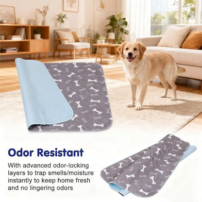 Pee Pads with Pheromones, Elite Pads for Cats, Washable Pee Pads for Dogs, Leak-Proof & Anti-Slip Pet Training Pad for Home & Travel(Brown-B, S: 11.8" × 11.8")