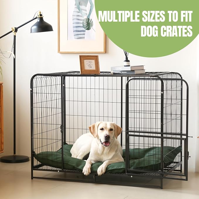 Chew Proof Indestructible Dog Bed,Large (28"x41"),Green | Durable,for Aggressive Chewers,Tough,chew resistant, non chewable,Machine Washable & Waterproof,Indoor Outdoor