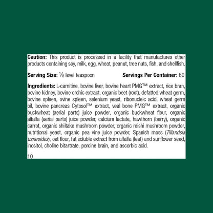 Standard Process Inc. Canine Cardiac Support - Dog Heart Health Supplement - Nutritional Formula to Support Cardiac Function - Pet Health Supplement with Selenium - 25 g