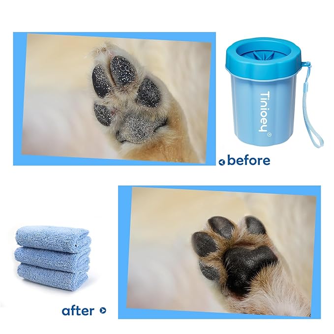 Dog Paw Cleaner for Dogs, Dog Paw Washer, Muddy Paw Cleaner, Pet Foot Cleaner, Dog Paw Protector Kit