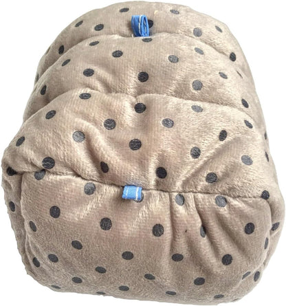 WOWOWMEOW Guinea Pig Cave Bed Small Animals Warm Cage Hanging Bed for Rat, Chinchilla, Hedgehog, Rabbit (L, Dot-Grey)