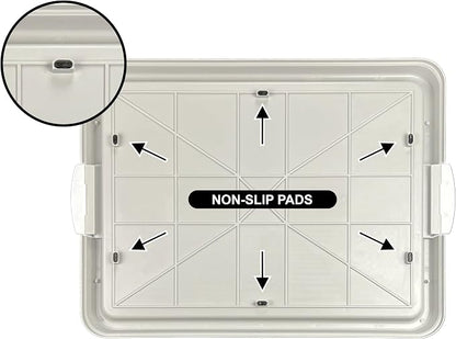Dog Pee Pad Holder Tray, Puppy Potty Training, 22.5"x16.5", PP Plastic, Snap Lock, 4 Colors (Gray)