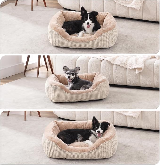 Large Dog Bed, Washable Orthopedic Warming Soft Sleeping Durable with Anti-Slip Bottom
