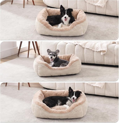 Large Dog Bed, Washable Orthopedic Warming Soft Sleeping Durable with Anti-Slip Bottom