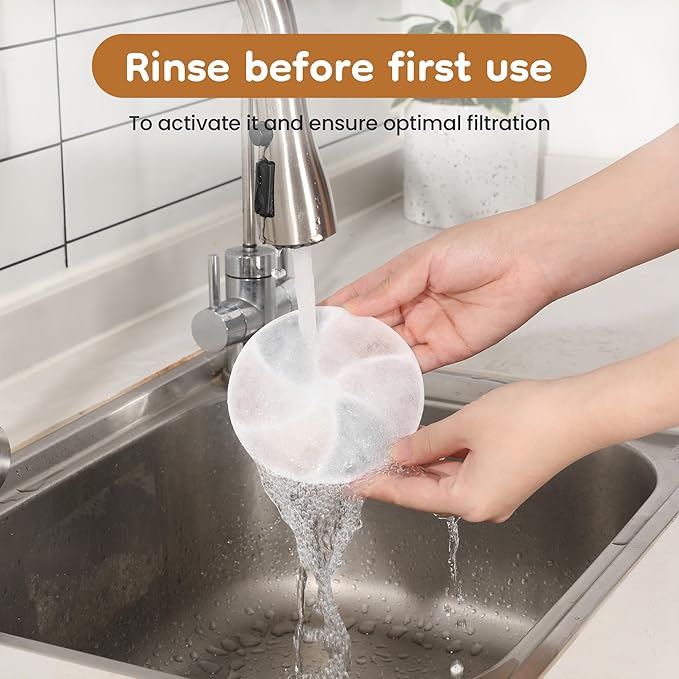 Cat Water Fountain Filter: Replacement for ZCW001, 6 Pack Pet Water Fountain and Pump Filters for Cats & Dogs, 5-Layer Activated Carbon Filters