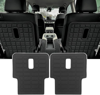 Kick Mats for 2023 2024 2025 2026 Honda Pilot 6 Seats, 2nd Row Backrest Mat All Weather Cargo Mat TPE Cargo Liner Trunk Liner Back Seat Cover Protector for Pilot Car Accessories