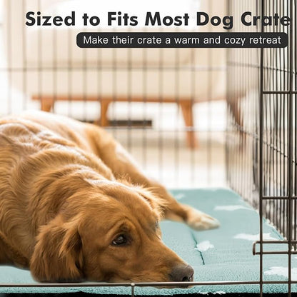 Mora Pets Dog Crate Pad Washable Cat Dog Bed for Crate Flat Pet Kennel Mat | Soft Dog Cat Bed Mat, Puppy Crate Pad for Dog Cage Cozy Sleeping Liner, Cute Pillow Cushion Anti Slip Small 2 Pack 24 x 18