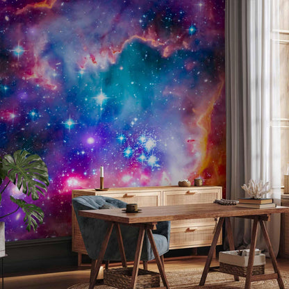 artgeist Wall Mural Abstract 157x110 in - XXL Non-Woven Wallpaper Fleece Wall Decor Photo Print Picture Image Design Abstract Cosmos Sky Star i-G-10010-a-a