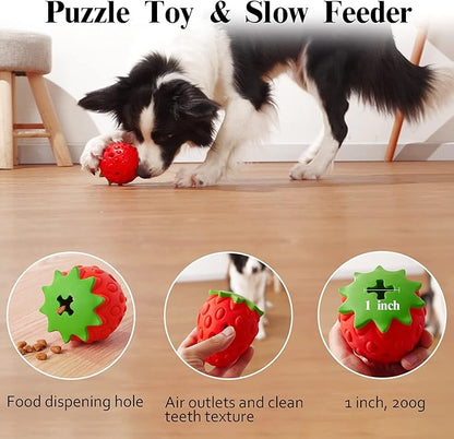 MewaJump Dog Chew Toy3 Pack Toys for Aggressive Chewers Tough Rubber Dog Toy Puzzle Pet Toys Large Breed, Puppy Teething Chew Toys Interactive Durable Toy for Medium and Large Breed