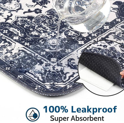 Washable Pee Pads for Dogs, 2 Pack Reusable Puppy Training Pads 60"x48" Super Absorbent Waterproof Dog Training Pads, Non-Slip Potty Pads, Whelping Pads Litter Mat Navy Blue