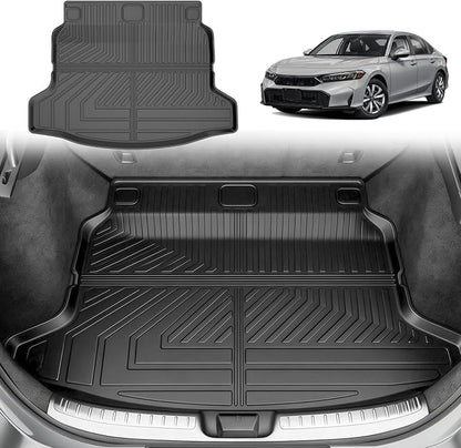 Trunk Mat Fit for 2022-2026 Honda Civic Hatchback Sport/EX-L/LX - AOMSAZTO Cargo Liner TPE Trunk Liner Cargo Mat Replacement for 11th Gen Honda Civic Accessories Black (Not for Hybrid/Sport Touring)