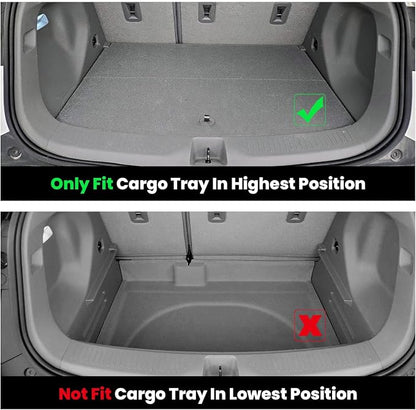 LASFIT Floor Mats & Cargo Liner for Chevy Bolt EV 2027/Bolt EUV 2022-2023 (Not EV), All Weather TPE Custom Fit Floor Mats for Car, Car Mats for Chevy Bolt EUV Accessories (Fit in Upper Position)