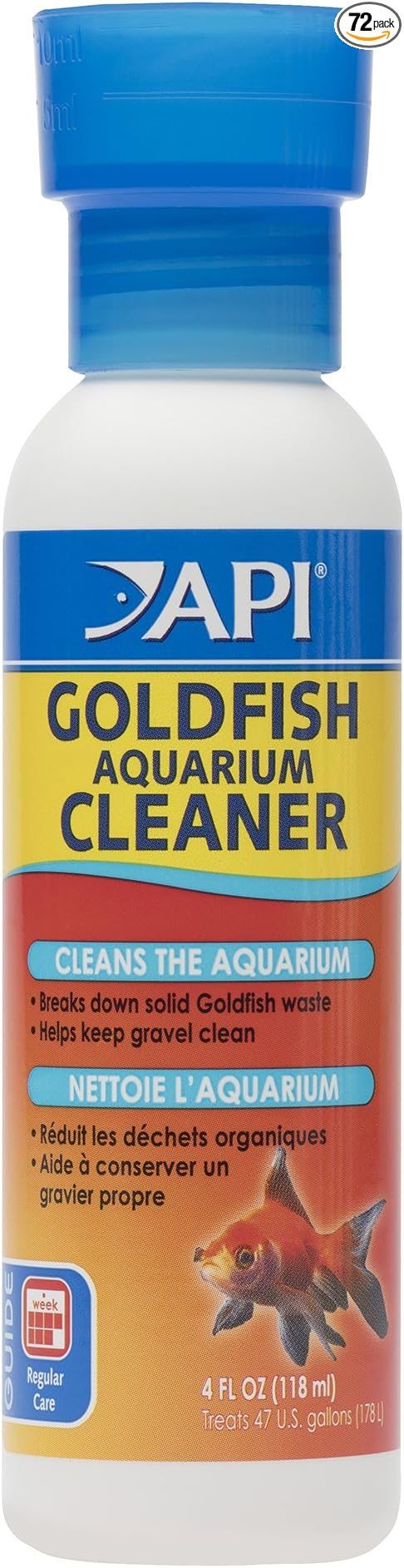 API GOLDFISH AQUARIUM CLEANER Aquarium Cleaner 4-Ounce Bottle