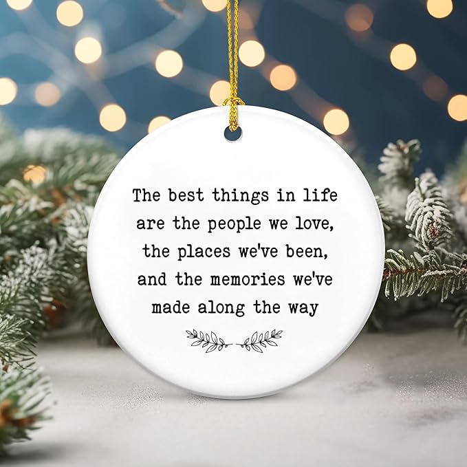 GEEMBI Christmas Inspirational Gifts for Women Men - Ceramic Christmas Ornaments 2025 for Xmas Decorations - Encouragement Thank You Employee Appreciation Gifts for Coworker Friends, Stocking Stuffers