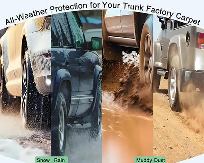 RAV4 Floor Mats Compatible with Toyota RAV-4 2013-2018，All Weather Protection Waterproof Durable Anti-Slip Odorless Custom-fit TPE Floor Liner 1st and 2ed Row Set