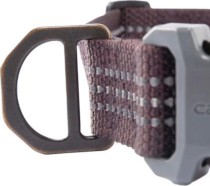 Carhartt Nylon Webbing Dog Collar, Fully Adjustable W/Durable Side Release Buckle, Deep Wine, Medium
