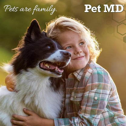 Pet MD XL Topical Wipes with Aloe for Dogs and Cats - Topical Wipes for Cleansing of Skin and Coat for Pets - 70 XL Wipes