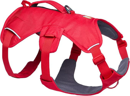 Ruffwear, Web Master, Multi-Use Support Dog Harness, Hiking and Trail Running, Service and Working, Everyday Wear, Red Canyon, Medium