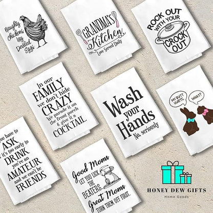 Honey Dew Gifts, Every Meal You Make Every Bite You Take I'll Be Watching You, 27 inch by 27 inch, Dog Quotes Kitchen Towel, Funny Pet Quotes Towel, Dog Tea Towels, 10465