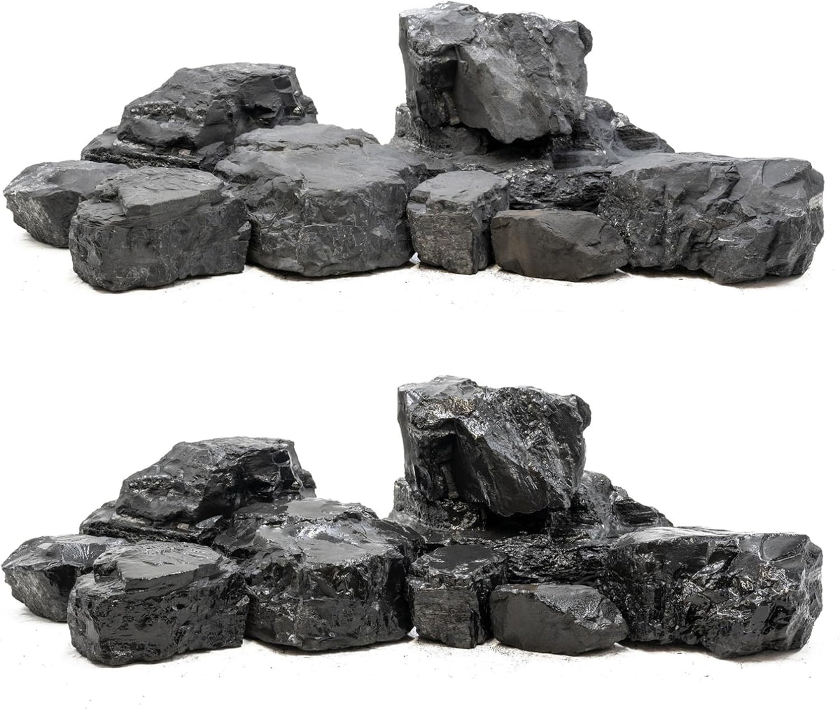 Unocho Aquarium Rock Stone Fish Tank Rocks 5LB Natural Rocks for Aquariums Landscaping Model Tank Decoration Aquarium Miniature and Fairy Garden-3-6inches 4PCS