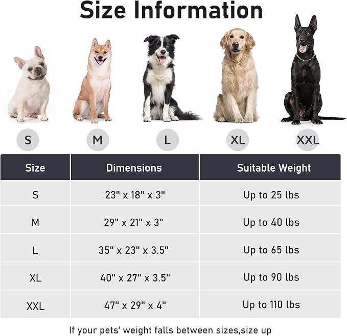 FURTIME Washable Small Dog Bed, Deluxe Dog Crate Beds Comfy Fluffy Kennel Pad Anti-Slip Pet Sleeping Mat for Puppy/Cat, Machine Washable Dogs Pillow, 23"x18"x3", White