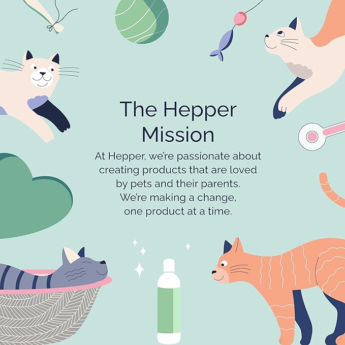 Hepper Pet Conditioner and Moisturiser - Scented Dog Conditioner & Detangler. Perfect for Long Hair, Short Hair, Dry Skin, Shedding Control, Allergies, and Puppy Coats! Cucumber and Aloe Scented.