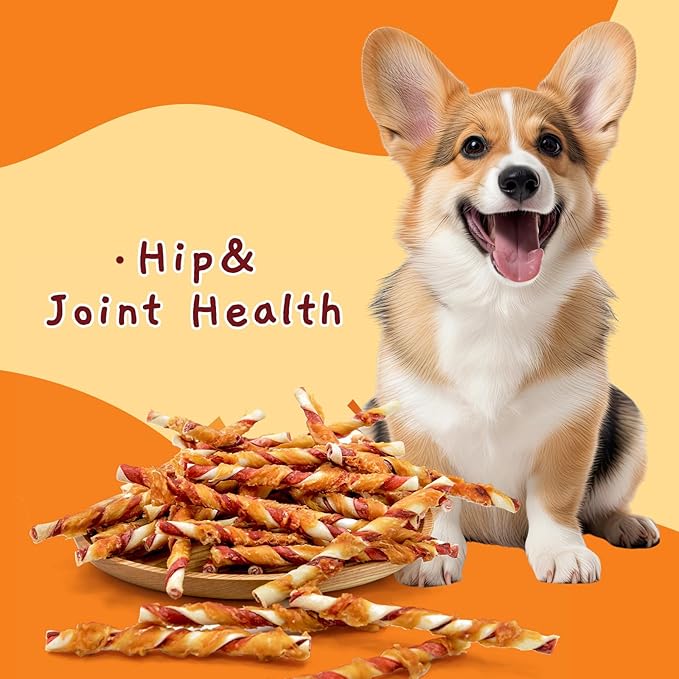 Jungle Calling Dog Treats, Chicken Wrapped Rawhide Chew Sticks - High Protein, Low Fat Dental Chews for Teeth Cleaning & Training Rewards, 10.6oz