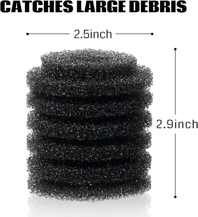 SainSmart Aquarium Filter Sponge, 3 Pack Biochemical Cotton Replacement Sponge, Filter Accessories for Fish Tank