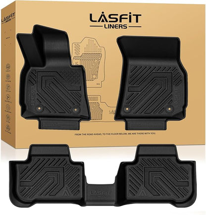 LASFIT Floor Mats Fit for BMW X3 2025 2026, Custom Fit TPE All Weather Waterproof Floor Liners Front & Rear Rows Car Mats for BMW X3 30 xDrive M50 xDrive, Black