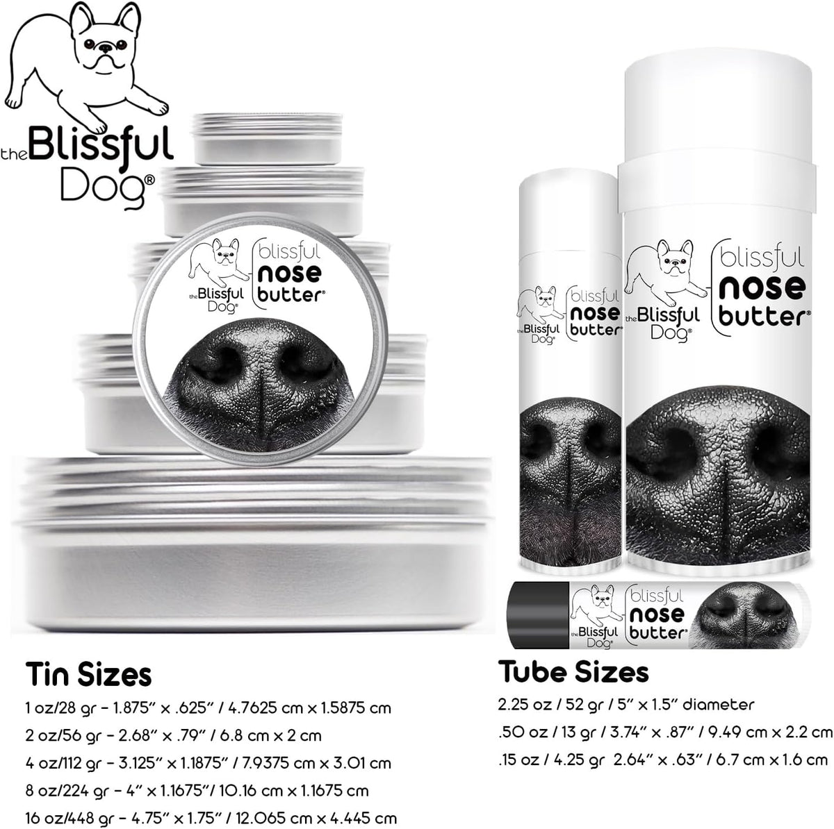 The Blissful Dog Border Collie Unscented Nose Butter, 16oz