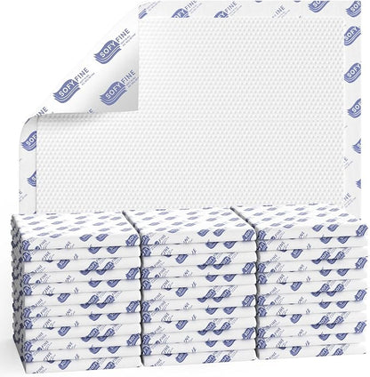 SOFYFINE Tear Resistant Bed Pads 36"x36",60 Count, Disposable Extra Large 135 Gram Heavy Duty Absorbency Adults Incontinence Chucks, XXL Thicken Puppy Pee Pads,10X Absorbency Underpads