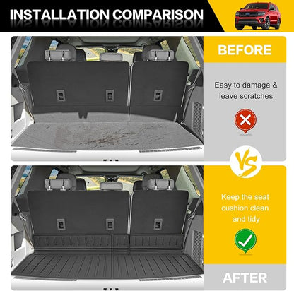 Rear Cargo Mat for 2018-2024 Ford Expedition/Lincoln Navigator Trunk Mat(Not for Max or L Models), All Weather Cargo Liner for 18-24 Expedition/Navigator Accessories
