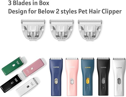 3-Packs Home Professional Pet Dog Cat Grooming Clipper Replacement Blades Only