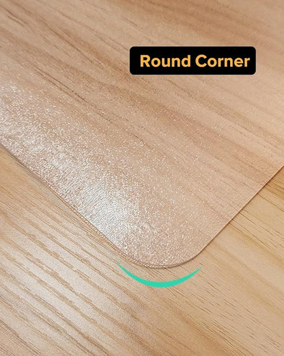 Clear Frosted Floor Mat, PVC Durable Anti-Scratch Floor Mat (28"x 36")