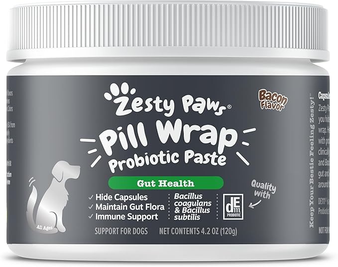 Zesty Paws NAD+ Precursor Supplement for Dogs - Niagen for Healthy Aging & Skeletal Muscle Support & Recovery - Brain, Heart, & Cellular Energy Support - Nicotinamide Riboside Chloride - 60 Capsules