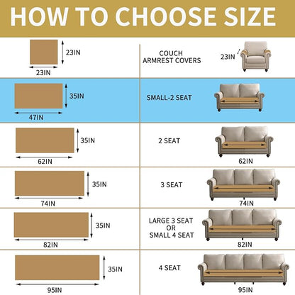 HAOMAIJIA Waterproof Couch Cover for Dogs Washable,Faux Fur Pet Couch Covers for Sofa,Soft Dog Bed Cover Non-Slip Couch Covers for 3 Cushion Couch Sofa Pet Friendly (Brown, 35" x 47" 1 Pack)