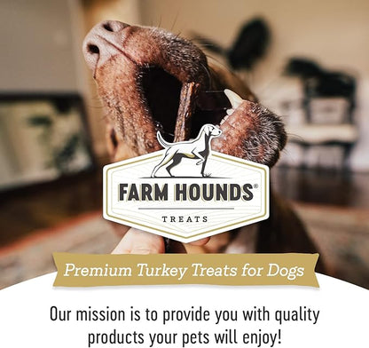 Farm Hounds - Turkey Gizzards - Premium Natural Jerky for Dogs - 100% Humanely Raised Turkey - Break-to-Size - Great for Training & Treats - No Added Fillers - Made in USA - 4oz - 2 Pack