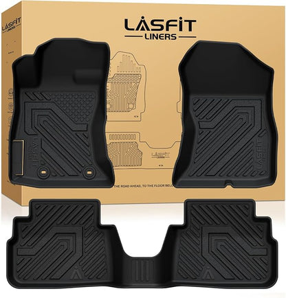 LASFIT Floor Mats Fits for Subaru Crosstrek 2023-2018 & Impreza 2023-2017, All Weather TPE Custom Fit Easy Clean Durable Car Accessories for Crosstrek & Impreza Base/Limited/Premium/Sport Floor Liners