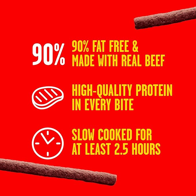 Pup-Peroni Dog Treats, Lean Beef Flavor, 5.6 Ounce (Pack of 8), Made with Real Beef, 90% Fat Free