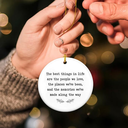 GEEMBI Christmas Inspirational Gifts for Women Men - Ceramic Christmas Ornaments 2025 for Xmas Decorations - Encouragement Thank You Employee Appreciation Gifts for Coworker Friends, Stocking Stuffers